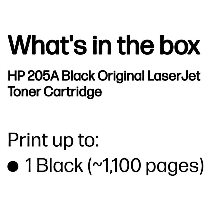 HP 205A CF530A Tóner Negro Original para LaserJet Pro