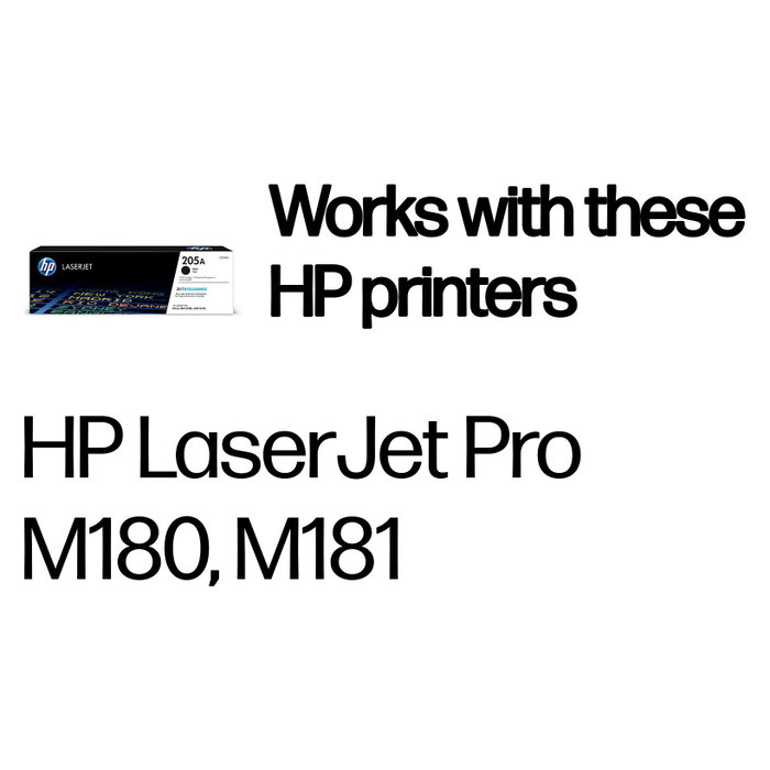 HP 205A CF530A Tóner Negro Original para LaserJet Pro
