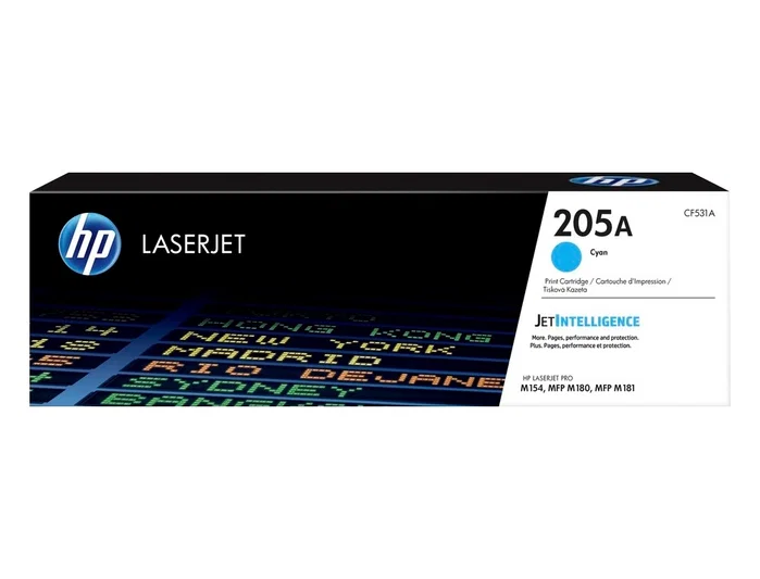 HP Cartucho de tóner Original LaserJet 205A Cian (CF531A)​