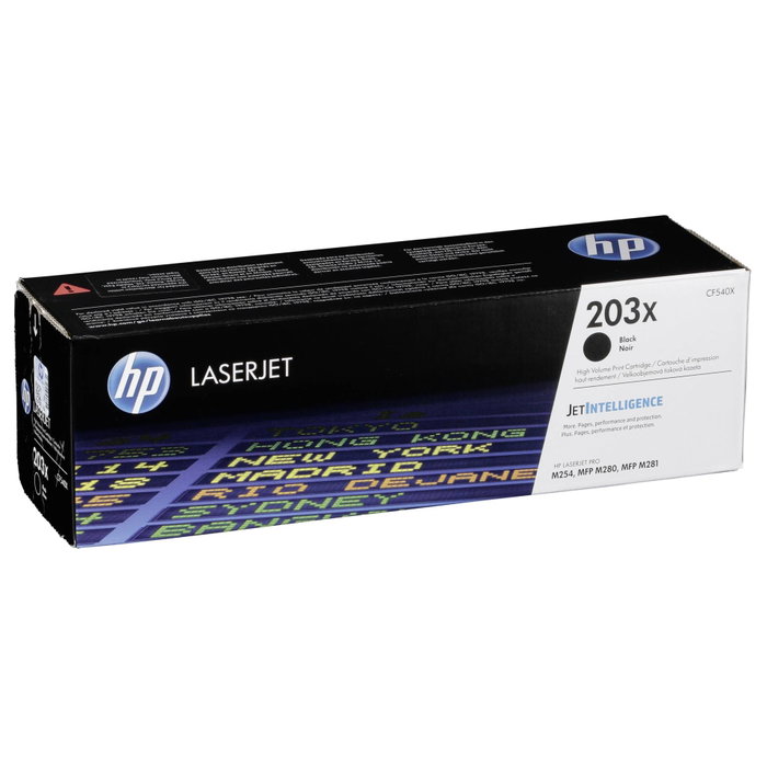 HP 203X CF540X Negro Cartucho de Tóner Original de Alto Rendimiento (XL) HP 203X CF540X Negro Cartucho de Tóner Original de Alto Rendimiento (XL)
