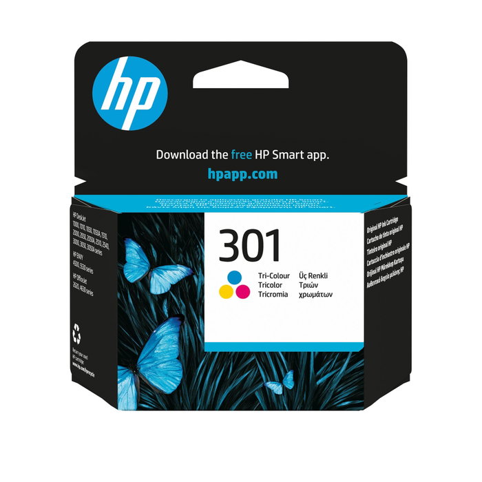 HP Cartucho de tinta 301 Tricolor Original (CH562EE) Rendimiento estándar
