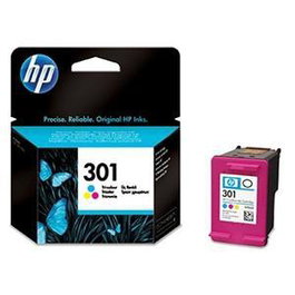 HP Cartucho de tinta 301 Tricolor Original (CH562EE) Rendimiento estándar