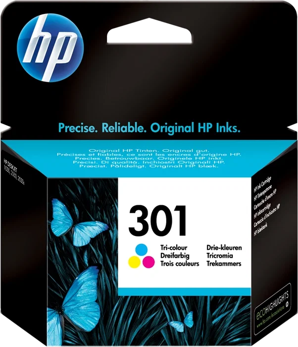 HP Cartucho de tinta 301 Tricolor Original (CH562EE) Rendimiento estándar