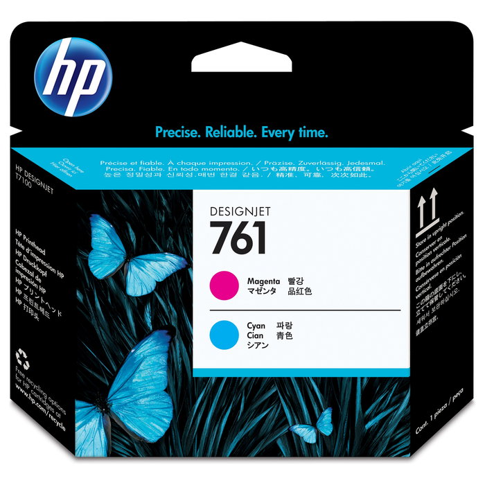 HP Cabezal de impresión DesignJet 761 Cian/Magenta CH646A HP Cabezal de impresión DesignJet 761 Cian/Magenta CH646A