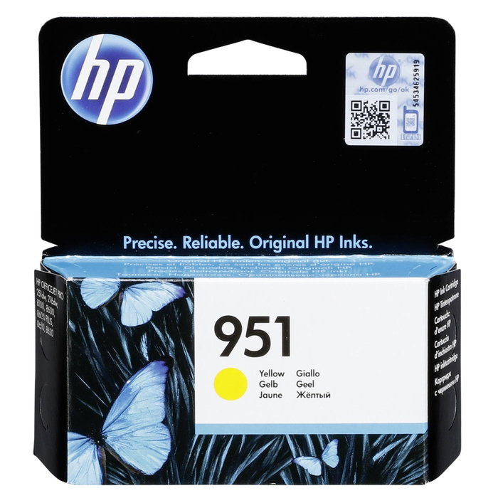 HP 951 Cartucho de tinta Amarillo Rendimiento estándar