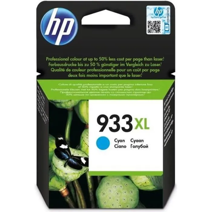 HP 933XL Cian Cartucho de Tinta HP 933XL Cian Cartucho de Tinta