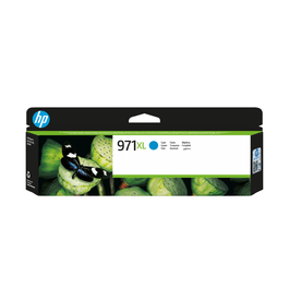 HP Cartucho de Tinta Original 971XL Cian Alta Capacidad - 86.5 ml, Aprox 6600 Páginas - Compatible con Impresoras HP para PYMES