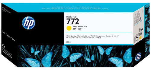 HP Cartucho de Tinta 772 Amarillo 300 ml CN630A para DesignJet Z5200/Z5400