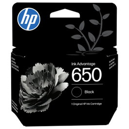 HP 650 Cartucho de Tinta Negro Original
