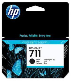 HP 711 Cartucho de Tinta Negra 38ml Compatible con Designjet T120 T520