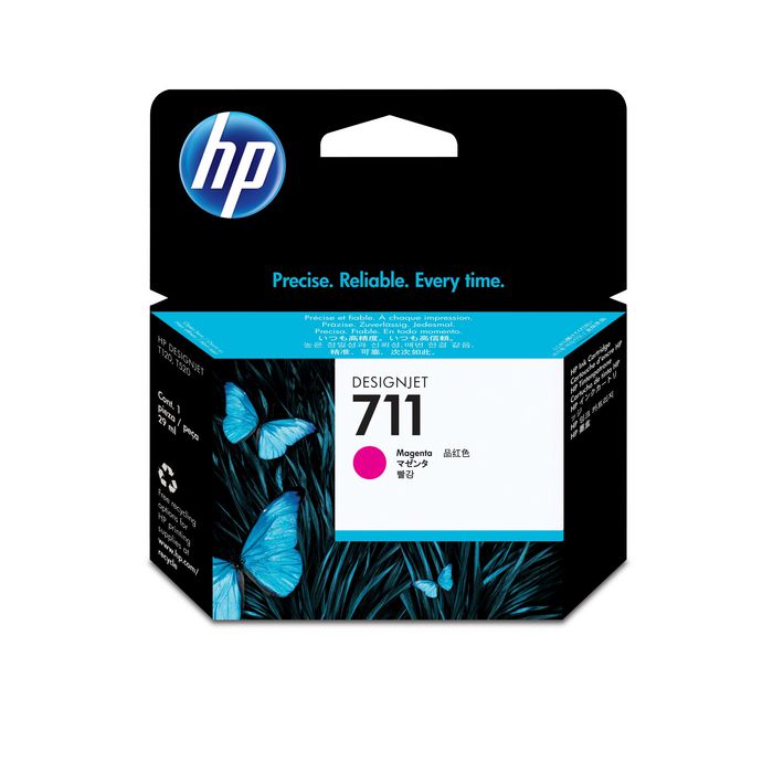 HP Cartucho de Tinta 711 Magenta 29 ml (CZ131A) de DesignJet T120/T520