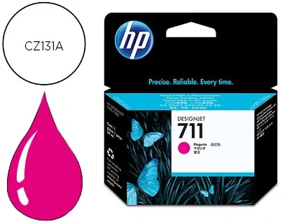 HP Cartucho de Tinta 711 Magenta 29 ml (CZ131A) de DesignJet T120/T520
