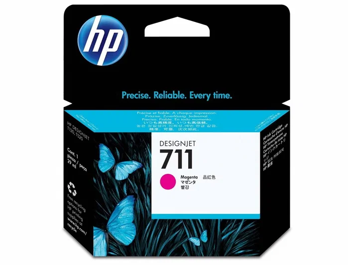 HP Cartucho de Tinta 711 Magenta 29 ml (CZ131A) de DesignJet T120/T520