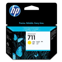 HP Cartucho de Tinta Amarillo Nº711 (CZ132A) de 29 ml para DesignJet