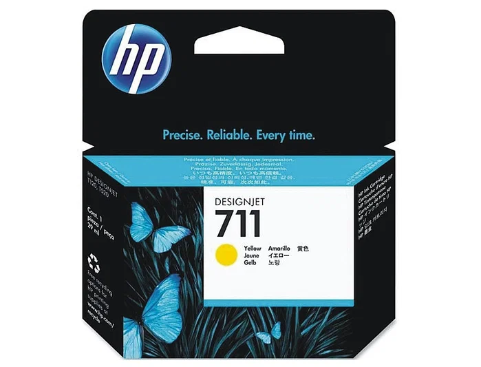 HP Cartucho de Tinta Amarillo Nº711 (CZ132A) de 29 ml para DesignJet HP Cartucho de Tinta Amarillo Nº711 (CZ132A) de 29 ml para DesignJet