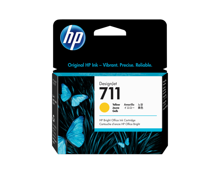 HP Cartucho de Tinta Amarillo Nº711 (CZ132A) de 29 ml para DesignJet HP Cartucho de Tinta Amarillo Nº711 (CZ132A) de 29 ml para DesignJet