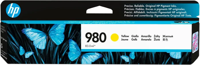 HP Cartucho de tinta original 980 Amarillo D8J09A