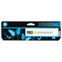 HP Cartucho de Tinta Original 980 Amarillo D8J09A - Rendimiento Estándar, 83ml, 6600 Páginas, 1 Pack