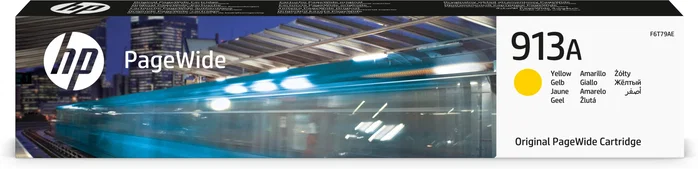 HP Cartucho de tinta amarillo 913A PageWide (F6T79AE) extremo rendimiento estándar