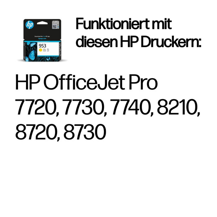HP Cartucho de tinta 953 Amarillo Original