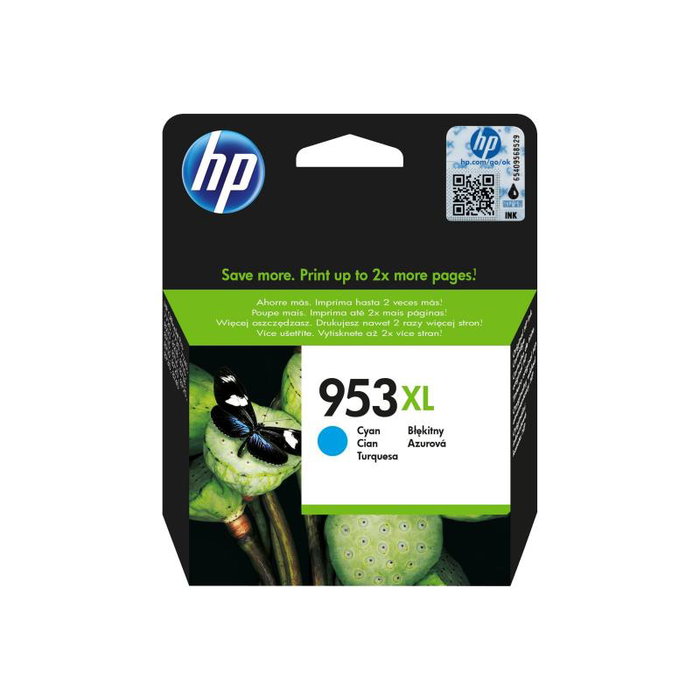 HP 953XL Cartucho de Tinta Cian Original de Alto Rendimiento
