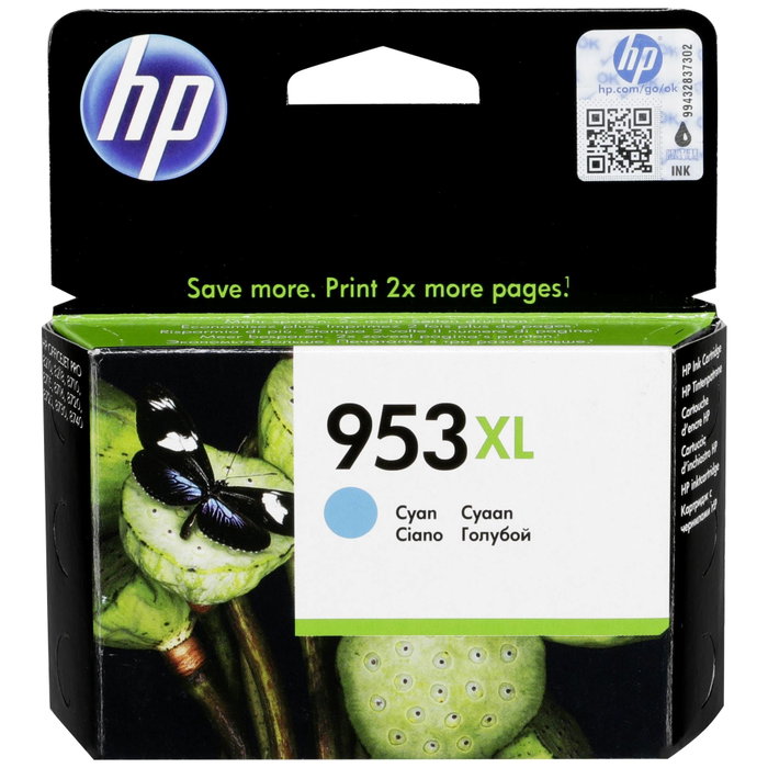 HP 953XL Cian Cartucho de tinta Original de Alto Rendimiento (F6U16AE) lifecyle_id:S8409960 HP 953XL Cian Cartucho de tinta Original de Alto Rendimiento (F6U16AE) lifecyle_id:S8409960