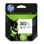 HP Cartucho de Tinta Original 302XL Tricolor F6U67AE (XL) de Alta Capacidad