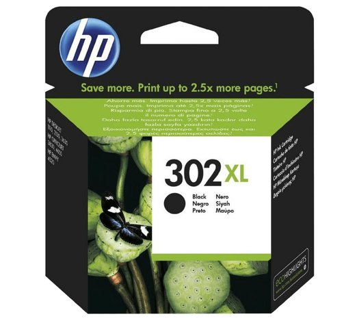 HP Cartucho de Tinta Original 302XL Tricolor F6U67AE (XL) de Alta Capacidad