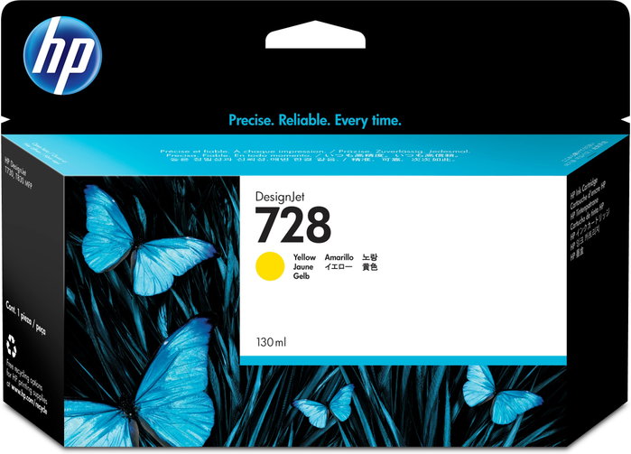 HP Cartucho de tinta DesignJet 728 Amarillo 130 ml (F9J65A) inevitable HP Cartucho de tinta DesignJet 728 Amarillo 130 ml (F9J65A) inevitable