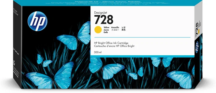 HP 728 Amarillo 300 ml