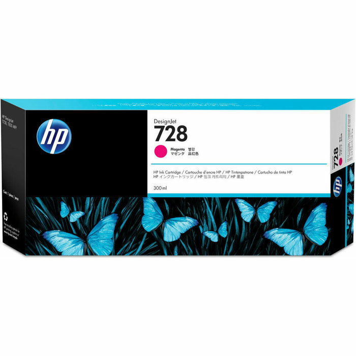 HP 728 Cartucho de Tinta Magenta 300 ml