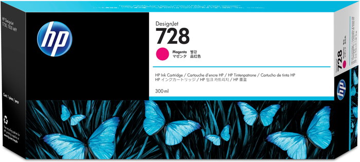 HP 728 Cartucho de Tinta Magenta 300 ml