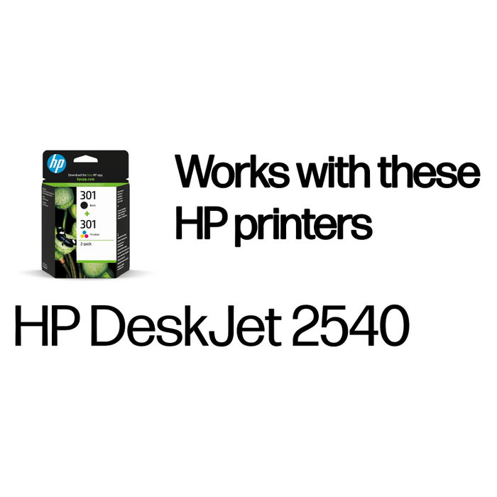 HP 301 Multipack de Cartuchos de Tinta Originales, Negro y Tricolor, N9J72AE HP 301 Multipack de Cartuchos de Tinta Originales, Negro y Tricolor, N9J72AE