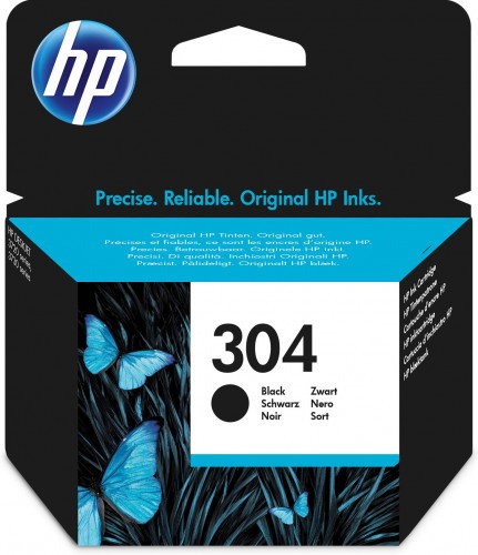 HP Cartucho de tinta 304 Negro (N9K06AE) HP Cartucho de tinta 304 Negro (N9K06AE)