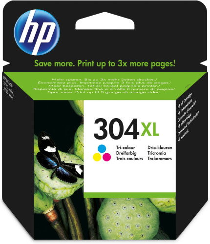 HP 304XL Cartucho de Tinta Tricolor Alto Rendimiento (XL)