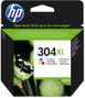 HP 304XL Cartucho de Tinta Tricolor Alto Rendimiento (XL)
