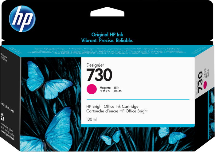 HP Cartucho de tinta DesignJet 730 Magenta 130 ml