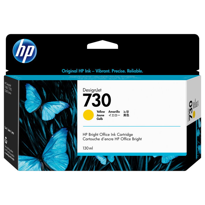 HP Cartucho de tinta DesignJet 730 Amarillo 130 ml