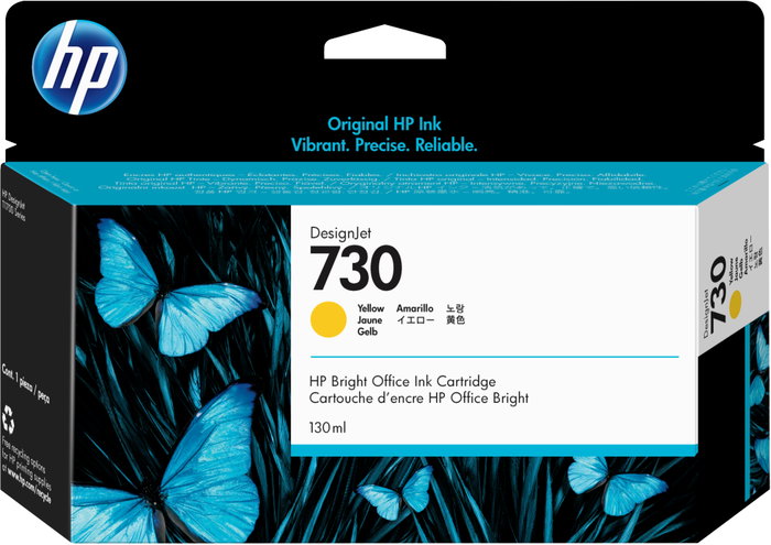 HP Cartucho de tinta DesignJet 730 Amarillo 130 ml