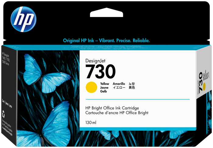 HP Cartucho de tinta DesignJet 730 Amarillo 130 ml