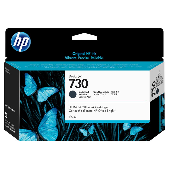 HP Cartucho de tinta 730 Negro mate 130 ml