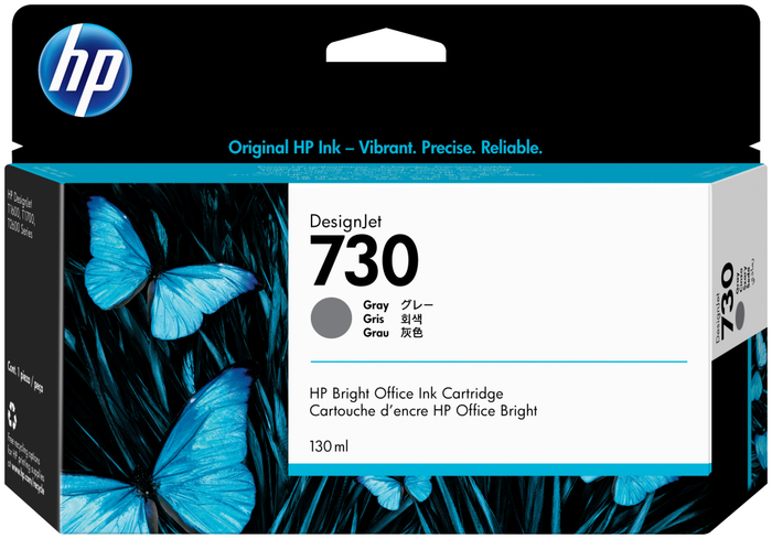 HP Cartucho de tinta DesignJet 730 Gris 130 ml