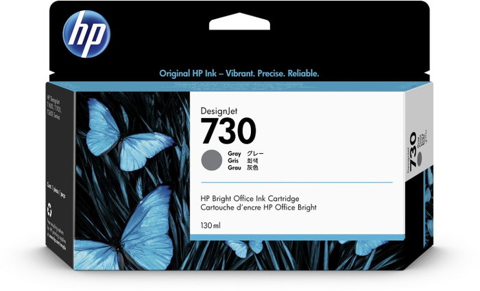 HP Cartucho de tinta DesignJet 730 Gris 130 ml