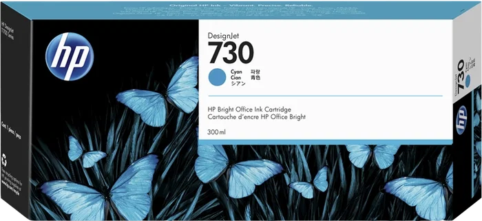 HP Cartucho de tinta DesignJet 730 Cian 300 ml (P2V68A) AxL HP Cartucho de tinta DesignJet 730 Cian 300 ml (P2V68A) AxL