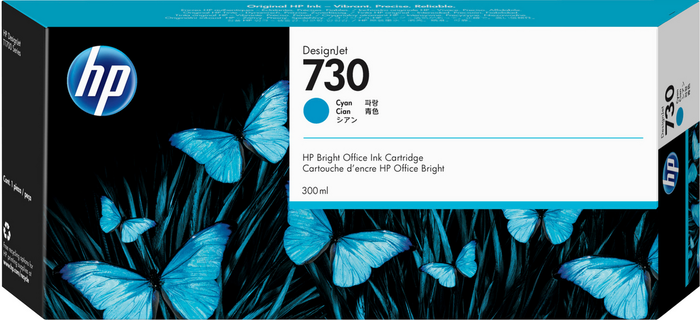 HP Cartucho de tinta DesignJet 730 Cian 300 ml