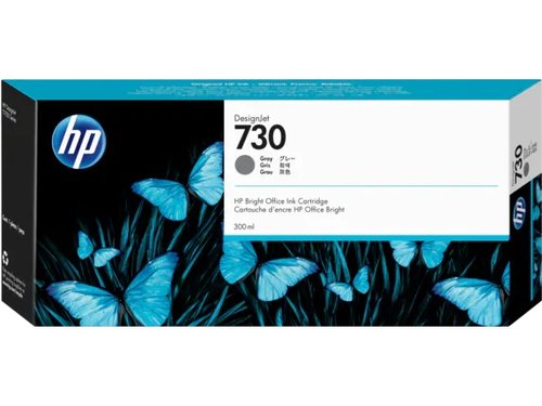HP Cartucho de tinta nº730 Gris 300 ml (P2V72A)