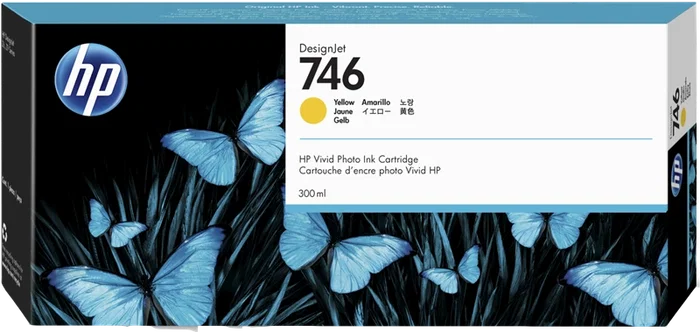 HP Cartucho de tinta 746 Amarillo 300 ml HP Cartucho de tinta 746 Amarillo 300 ml