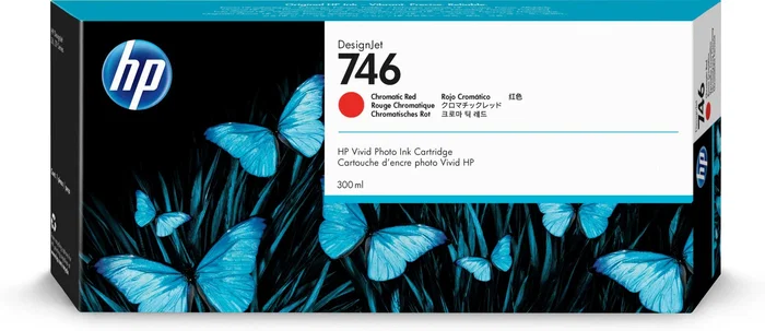 HP Cartucho de tinta 746 Rojo Cromático 300 ml