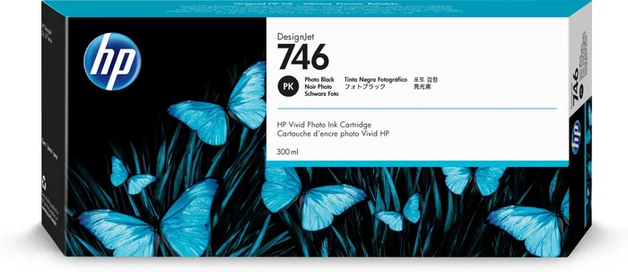 HP Cartucho de tinta 746 Photo Black 300 ml