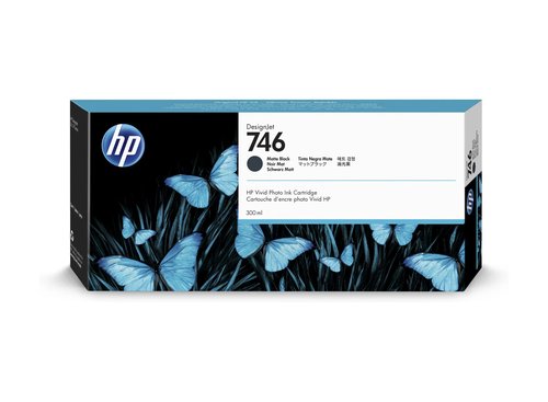 HP Cartucho de tinta nº746 Negro mate 300 ml (P2V83A) para DesignJet Z6 y Z9